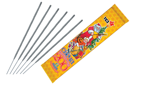  Бенгальские свечи 6 шт 200 мм в пакете  в Ялуторовске